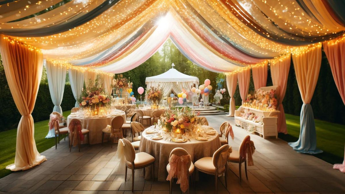 Birthday Outdoor Party Tent Decorating Ideas